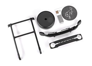TRA9715 Roof rack/ spare tire cover/ cowl/ grille (fits #9711 body)-PARTS-Mike's Hobby