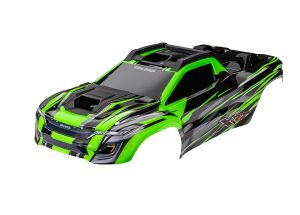 BODY XRT GREEN ASSEMBLED-RC CAR BODY-Mike's Hobby