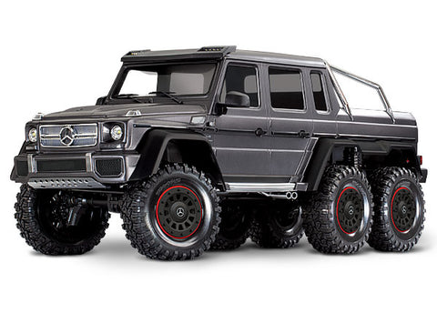 TRA88096-4 - TRX-6™ Scale and Trail™ Crawler with Mercedes-Benz® G 63® AMG Silver Body: 1/10 Scale 6X6 Electric Trail Truck. Ready-to-Drive-Cars & Trucks-Mike's Hobby