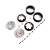 1.9 KMC Machete Beadlock Wheels, Satin (2)-PARTS-Mike's Hobby