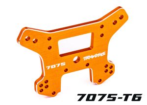 SHOCK TOWER FRONT ALUM ORNG-TRAXXAS-Mike's Hobby