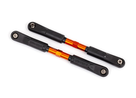 Toe links, Sledge® (TUBES orange-anodized, 7075-T6 aluminum, stronger than titanium) (120mm) (2)-PARTS-Mike's Hobby
