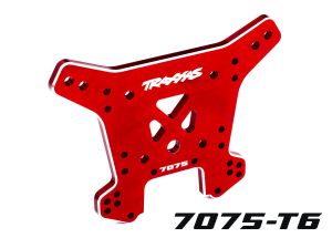 SHOCK TOWER REAR ALUMINUM RED-TRAXXAS-Mike's Hobby