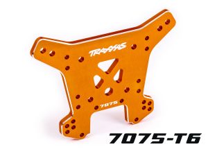 SHOCK TOWER REAR ALUM ORANGE-TRAXXAS-Mike's Hobby