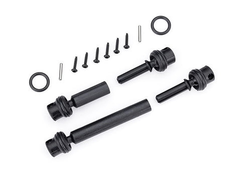 TRA9855 DRIVESHAFTS CENTER ASSEMBLY (F&R) TRX-4M-PARTS-Mike's Hobby
