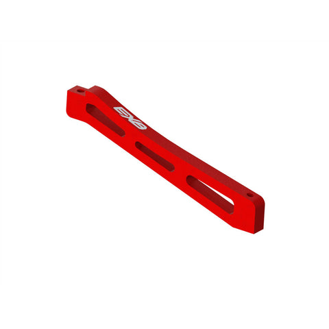 Front Center Aluminum Chassis Brace, 98mm Red: EXB-PARTS-Mike's Hobby