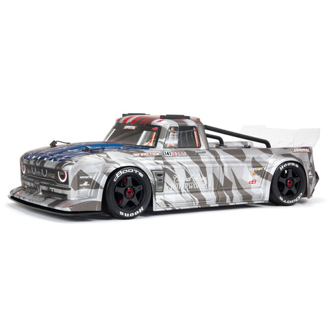 Arrma Infraction V2 6S BLX Brushless 1/7 RTR Electric 4WD Street Bash Truck (Silver) w/DX3 2.4GHz Radio, Smart ESC & AVC (ARA7615V2T2)-Cars & Trucks-Mike's Hobby