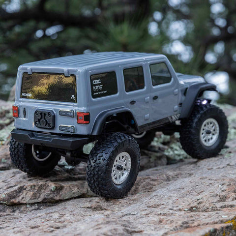SCX24 2019 Jeep Wrangler JLU CRC, Gray: V3 1/24 4WD RTR-1/24TH SCALE CRAWLER-Mike's Hobby