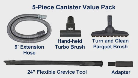 SEBO Canister Value Tool Pack (5-Piece) SKU: 1996PK-General-Mike's Hobby