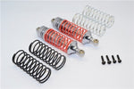 Traxxas Slash 4x4 Alloy Front Adjustable Spring Damper With Alloy Ball Top & Ball Ends -1pr set Gray Silver (1.3mm, 1.5mm, 1.7mm Coil Spring & 4mm Thick Shaft)-RC CAR PARTS-Mike's Hobby