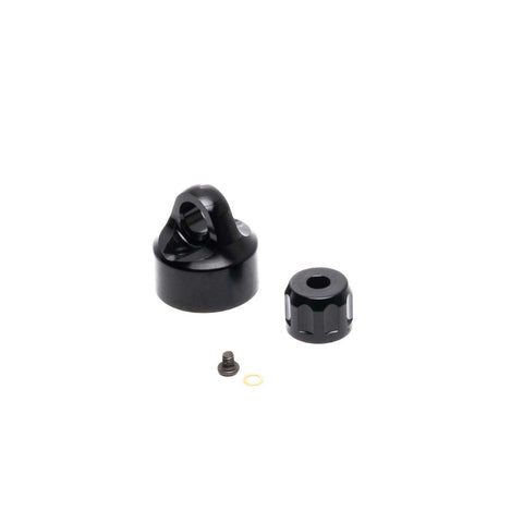 LOS363001 Shock Cap Set, Aluminum, Black: PM-MX-PARTS-Mike's Hobby