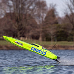 Pro-Boat Miss GEICO Zelos 36 Twin Brushless Catamaran: RTR-Boats-Mike's Hobby