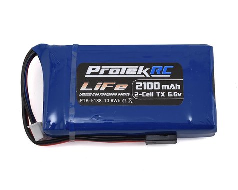 ProTek RC LiFe Futaba Transmitter Battery Pack (6.6V/2100mAh)-BATTERY-Mike's Hobby