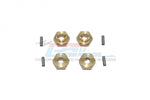 GPM BRASS HEX ADAPTERS 3MM THICK-8PC SET, SCX24010X/3M-OC-RC CAR PARTS-Mike's Hobby