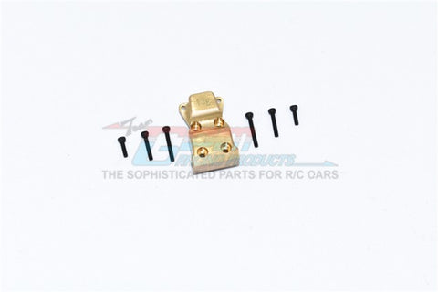 GPM BRASS FRONT/REAR GEARBOX COVER -7PC SET, SCX24012AX-OC-RC CAR PARTS-Mike's Hobby