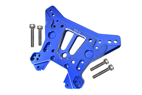 GPM SLEDGE ALUMINUM 7075-T6 REAR DAMPER PLATE -5PC SET BLUE-PARTS-Mike's Hobby