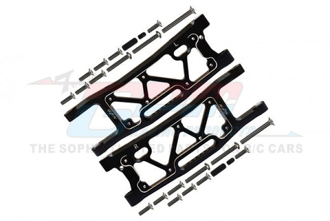 GPM SLEDGE ALUMINUM 6061 REAR SUSPENSION ARMS -1PR BLACK-PARTS-Mike's Hobby