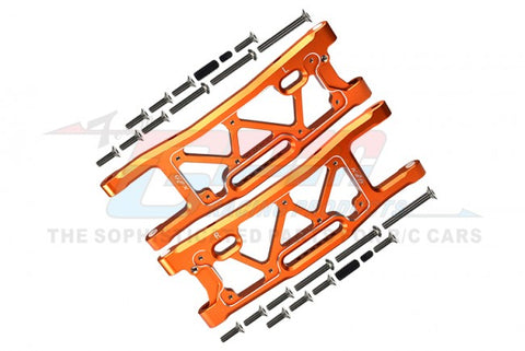 GPM SLEDGE ALUMINUM 6061 REAR SUSPENSION ARMS -1PR ORANGE-PARTS-Mike's Hobby