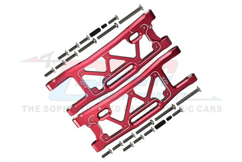 GPM SLEDGE ALUMINUM 6061 REAR SUSPENSION ARMS -1PR RED-PARTS-Mike's Hobby