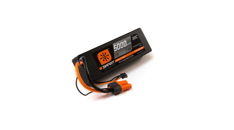 Spektrum 7.4V 5000mAh 2S 30C Smart Hardcase LiPo Battery: IC5 (SPMX50002S30H5)-LiPo Battery-Mike's Hobby