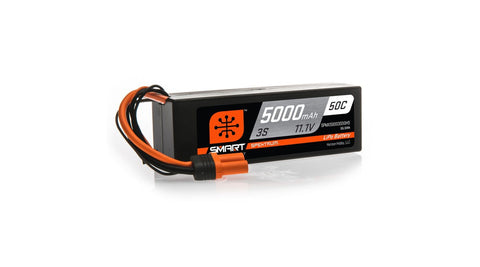 Spektrum 11.1V 5000mAh 3S 50C Smart Hardcase LiPo Battery: IC5 (SPMX50003S50H5) **FREE ECONOMY SHIPPING ON THIS ITEM**-LiPo Battery-Mike's Hobby