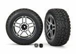Traxxas TRA8872 Satin Chrome-Plated Mercedes-Benz® G 500® 4x4² wheels-RC Car Tires and Wheels-Mike's Hobby