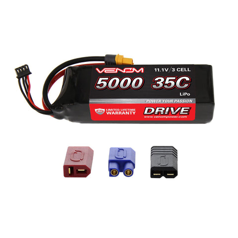 VENOM 35C 5000mAh 11.1v 3S LiPo UNI 2.0 Plug-BATTERY-Mike's Hobby