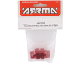 Arrma 8S BLX Aluminum 24mm Wheel Hex (Red) (2)-PARTS-Mike's Hobby