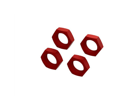 Arrma 8S BLX Aluminum 24mm Wheel Nut (Red) (4)-PARTS-Mike's Hobby