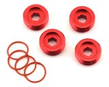 Aluminum Front Hub Nut Red (4) with O-Rings-PARTS-Mike's Hobby