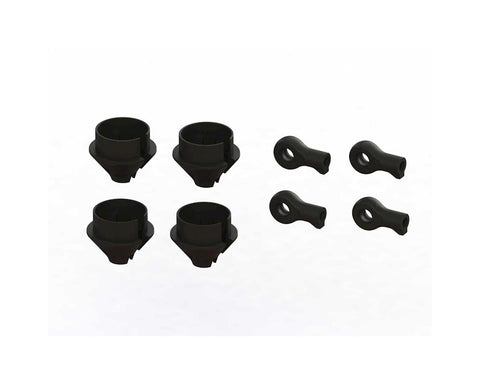ARA330608 Arrma Mojave 6S BLX HD Shock Rod End & Spring Cup Set (4)-PARTS-Mike's Hobby