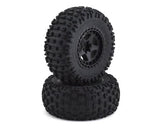 Arrma dBooots Fortress SC Tire Set Glued Black (2)-RC Car Tires and Wheels-Mike's Hobby