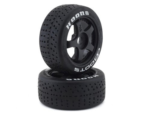 ARA550062 DBoots Hoons 42/100 2.9 Belted 5-Spoke Premounted Tires (2) (White)-WHEELS AND TIRES-Mike's Hobby