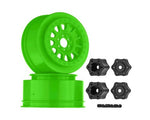 Axial 1/10 Method 105 2.2/3.0 Wheels, 12mm Hex, Green (2)-WHEELS AND TIRES-Mike's Hobby