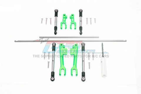 Traxxas Unlimited Desert Racer Stainless Steel Front+Rear Sway Bar & Aluminum Sway Bar Arm & Stainless Steel Linkage - 23pc set (Green)-RC CAR PARTS-Mike's Hobby