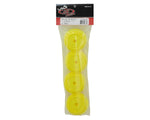 DE Racing 12mm Hex "Borrego" Short Course Wheels (Yellow) (4) (22SCT/TEN-SCTE)-RC Car Tires and Wheels-Mike's Hobby