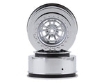 DragRace Concepts AXIS 2.2/3.0" Drag Racing Rear Wheels w/12mm Hex (Chrome) (2)-RC Car Tires and Wheels-Mike's Hobby