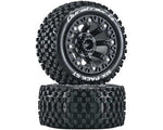 DuraTrax Six Pack ST 2.2" Tires (Black) (2)-WHEELS AND TIRES-Mike's Hobby