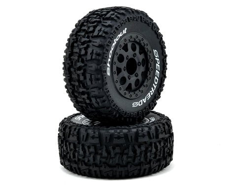 ECX RC Premounted Short Course Tire Set (2)-WHEELS AND TIRES-Mike's Hobby
