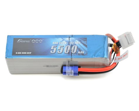5500mAh 22.2V 60C 6S1P Lipo Battery Pack with EC5-BATTERY-Mike's Hobby