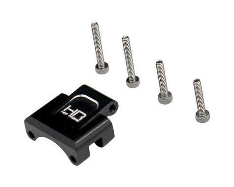 Hot Racing Axial SCX24 Aluminum Rear Axle Truss Upper Link Mount (Black)-SCX 24 PARTS-Mike's Hobby