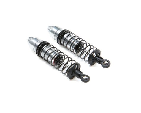LOS314004 Losi Mini-T 2.0 Aluminum Front Shock Assembly (Silver) (2)-Shocks-Mike's Hobby