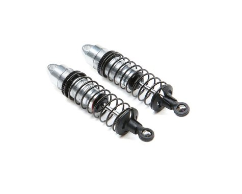 Losi Mini-T 2.0 Aluminum Front Shock Assembly (Silver) (2)-Shocks-Mike's Hobby