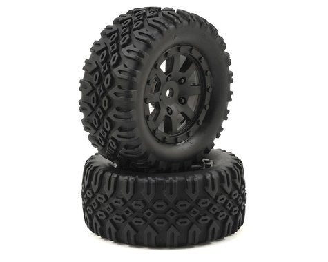 Losi Mini 8IGHT-DB Pre-Mounted Tires (2)-WHEELS AND TIRES-Mike's Hobby