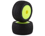 Losi Mini-T 2.0 BK Bar Pre-Mounted Tires (Yellow) (2)-WHEELS AND TIRES-Mike's Hobby