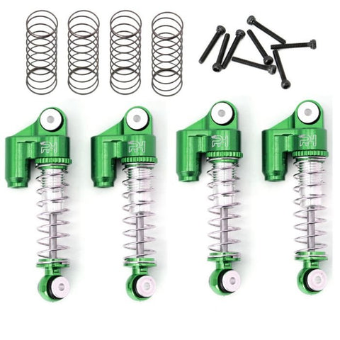 Green SCX24 Alum Threaded Mini/Micro Shocks-SCX 24 PARTS-Mike's Hobby