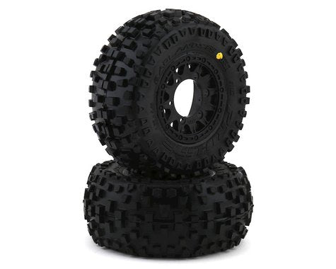 Pro-Line Badlands SC 2.2/3.0 Tires w/Raid Wheels (Black) (2) (M2) w/12mm Removable Hex-RC Car Tires and Wheels-Mike's Hobby