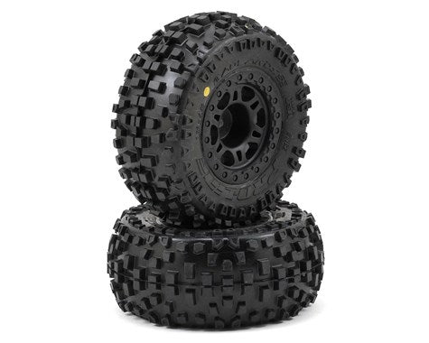 Pro-Line Badlands SC Tires w/Split Six Wheels (2) (Slash Rear)-RC Car Tires and Wheels-Mike's Hobby