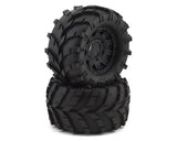 Pro-Line Masher 2.8" Pre-Mounted w/Raid Electric Rear Wheels (2) (Black) (M2) w/Removable Hex-RC Car Tires and Wheels-Mike's Hobby