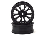 Pro-Line Pomona Drag Spec 2.2" Front Drag Racing Wheels (2) w/12mm Hex (Black)-RC Car Tires and Wheels-Mike's Hobby